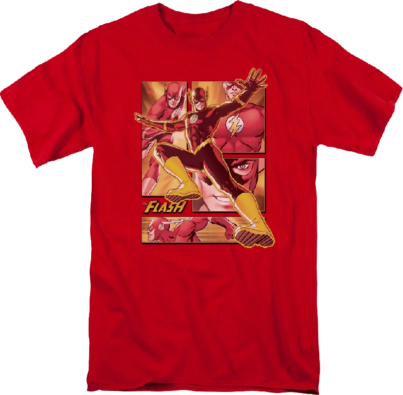 The Flash Panels Collage DC Comics T-Shirt