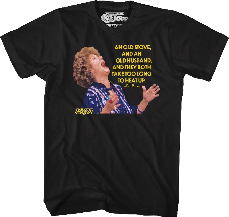 Old Stove Old Husband Three's Company T-Shirt