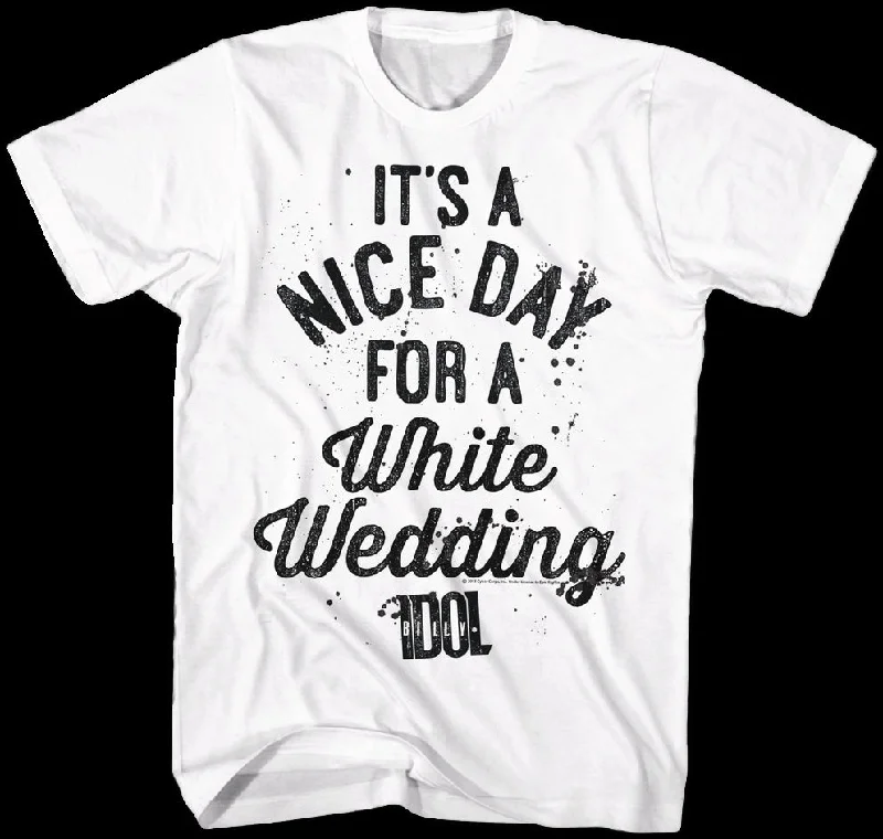 Nice Day For A White Wedding Billy Idol T-Shirt