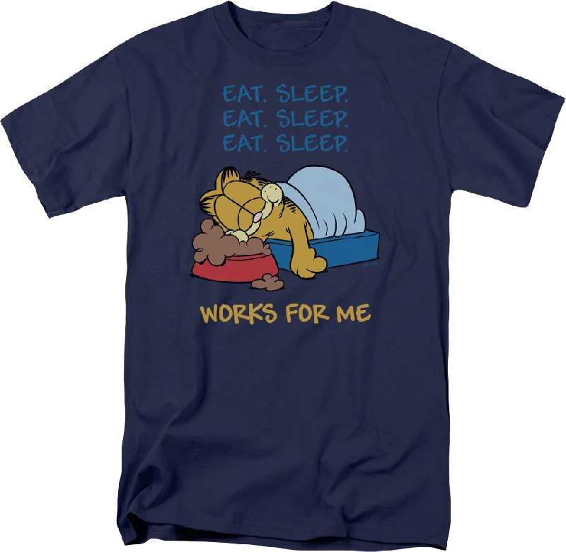 Works For Me Garfield T-Shirt