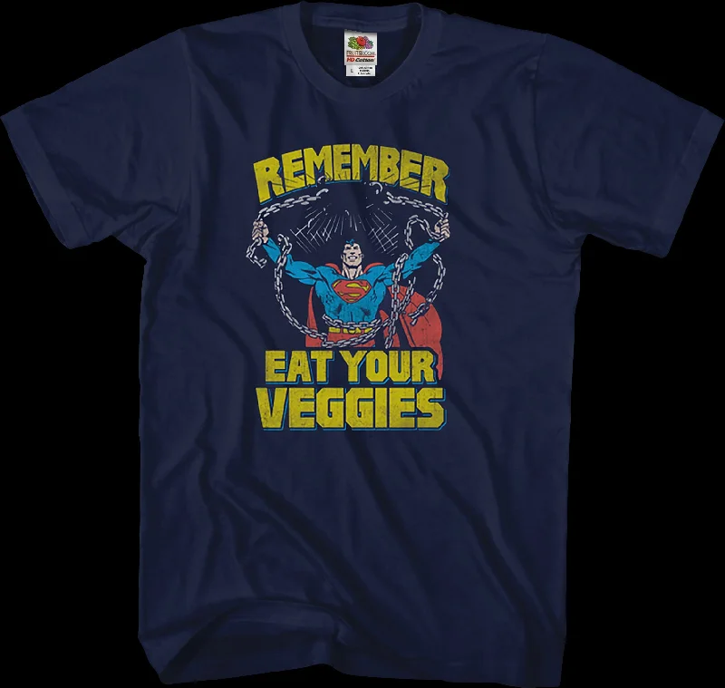 Eat Your Veggies Superman T-Shirt