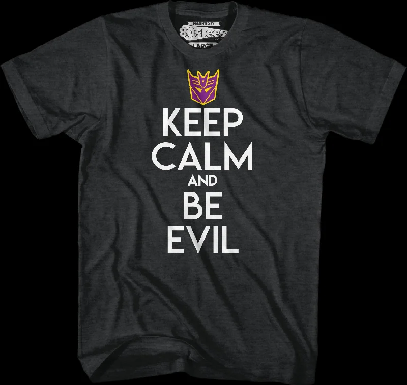 Decepticons Keep Calm And Be Evil Transformers T-Shirt