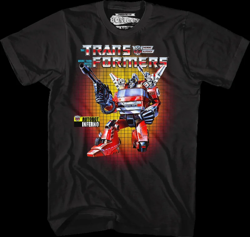 Box Art Inferno Transformers T-Shirt