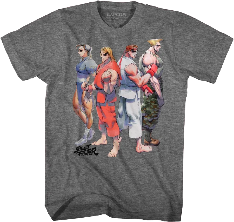 Fighters Lined Up Street Fighter T-Shirt