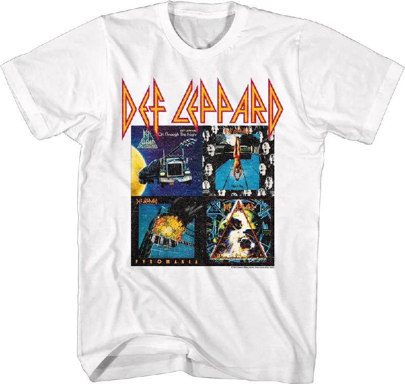 Vintage Album Covers Collage Def Leppard T-Shirt