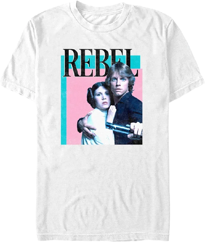 Rebel Princess Leia Luke Skywalker Star Wars T-Shirt