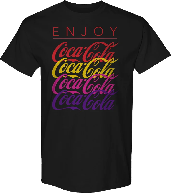 Repeating Logo Enjoy Coca-Cola T-Shirt