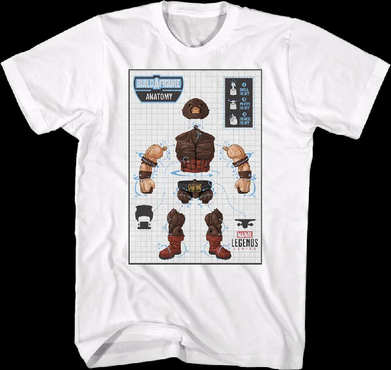 X-Men Juggernaut Build-A-Figure Marvel Comics T-Shirt