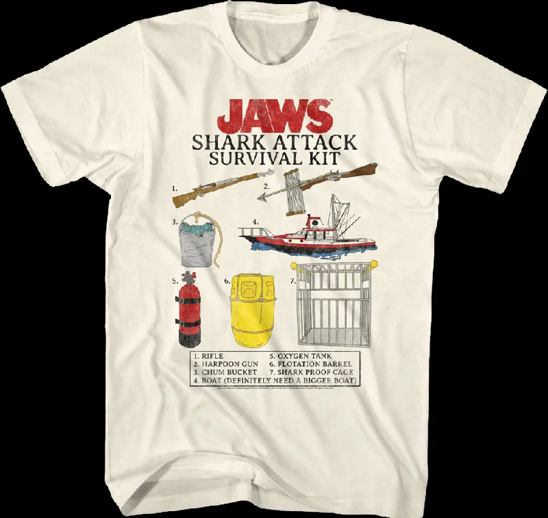 Shark Attack Survival Kit Jaws T-Shirt