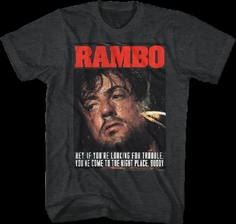 Looking For Trouble Rambo T-Shirt