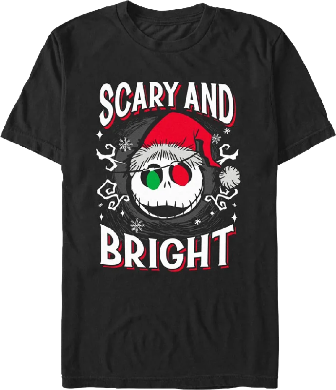 Scary And Bright Nightmare Before Christmas T-Shirt