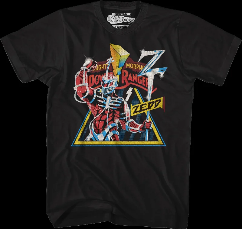 Vintage Zedd Poster Mighty Morphin Power Rangers T-Shirt