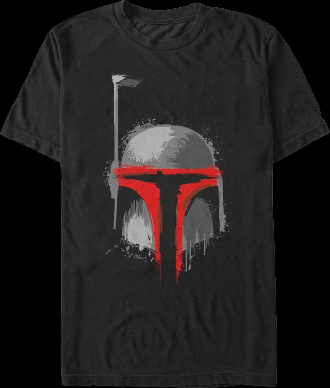 Paint Splatter Boba Fett Star Wars T-Shirt