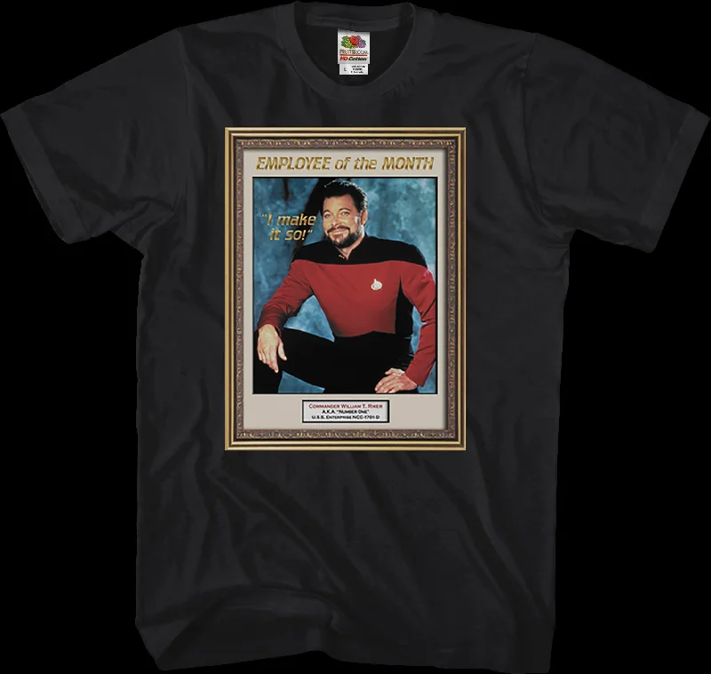 Star Trek Commander Riker Employee of the Month T-Shirt