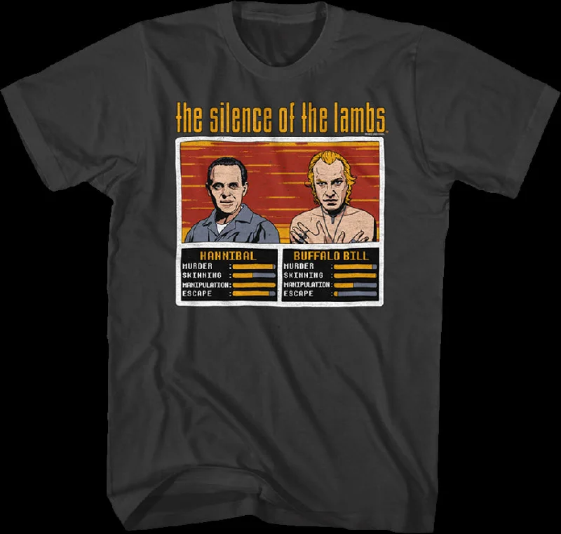 Hannibal And Buffalo Bill Video Game Silence Of The Lambs T-Shirt