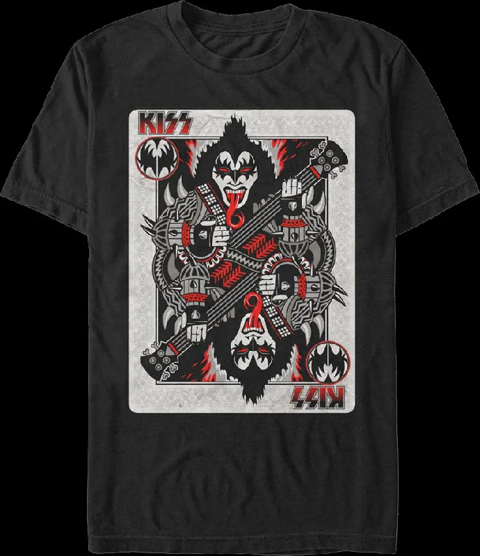 Demon Playing Card KISS T-Shirt