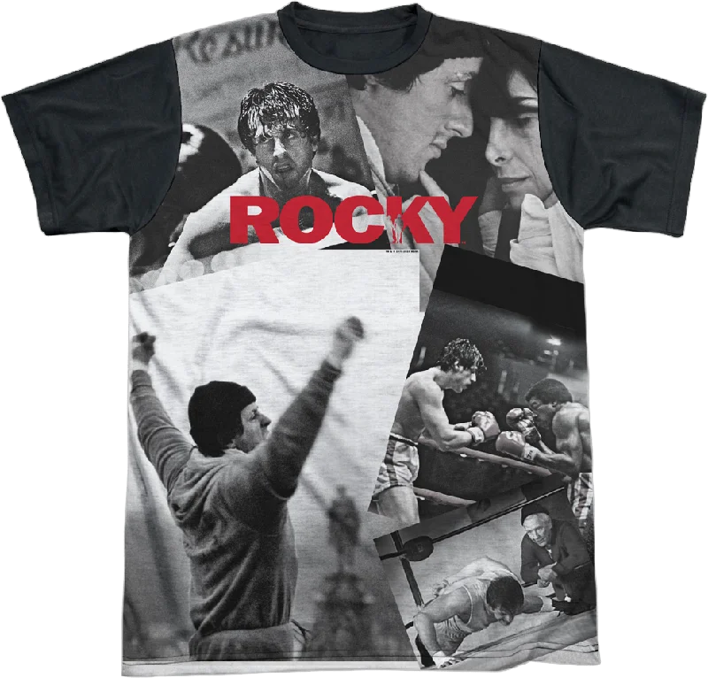 Movie Scene Collage Rocky T-Shirt