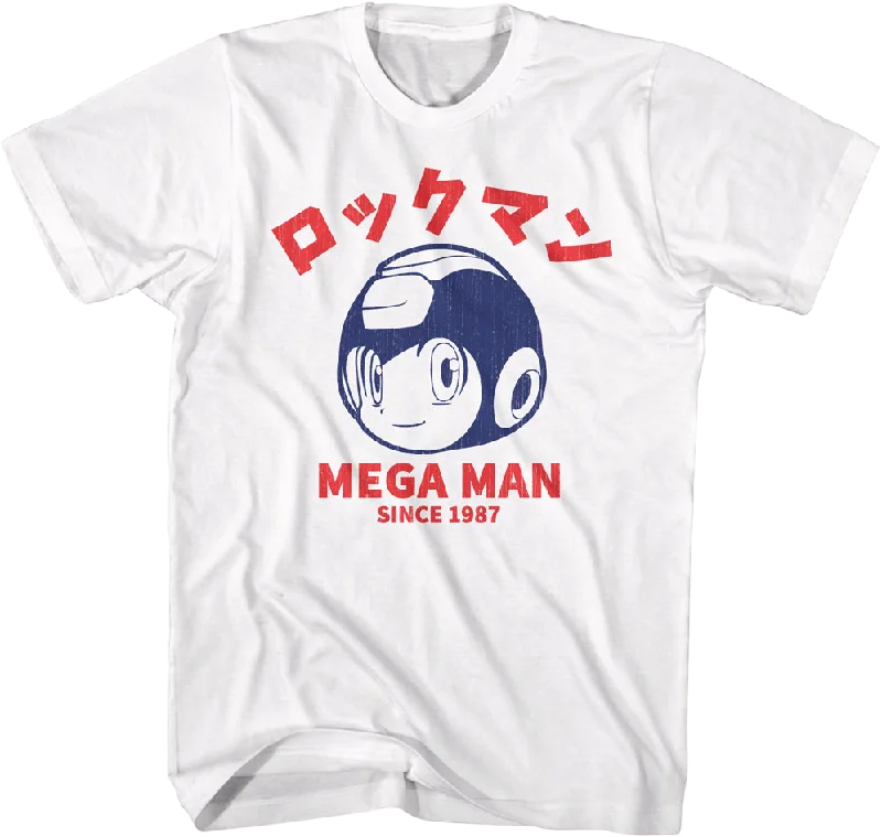 Japanese Text 1987 Mega Man T-Shirt