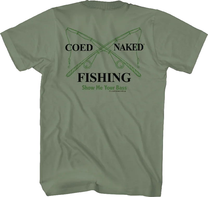 Fishing Coed Naked T-Shirt