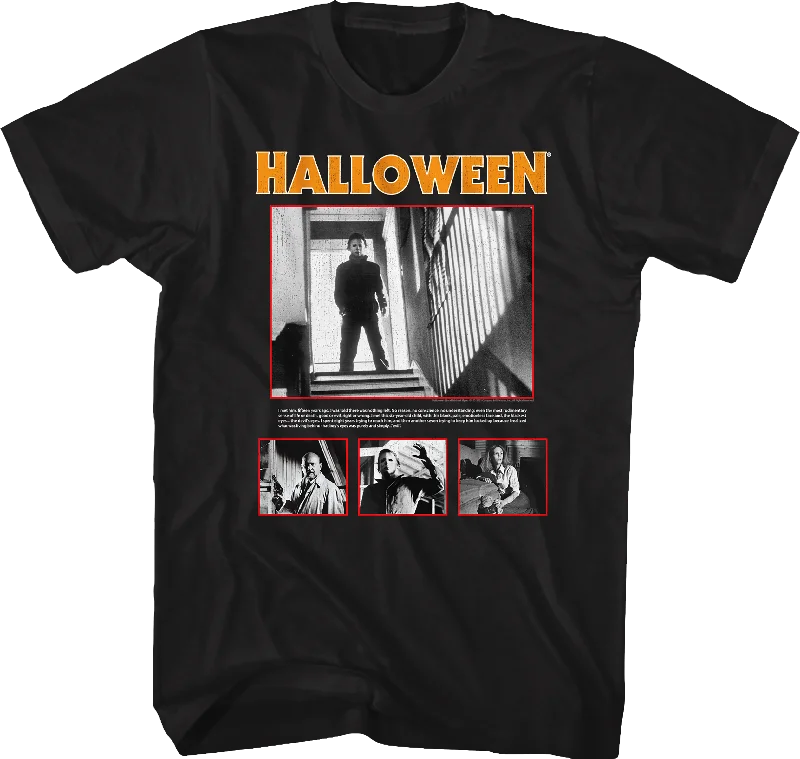 Evil Collage Halloween T-Shirt