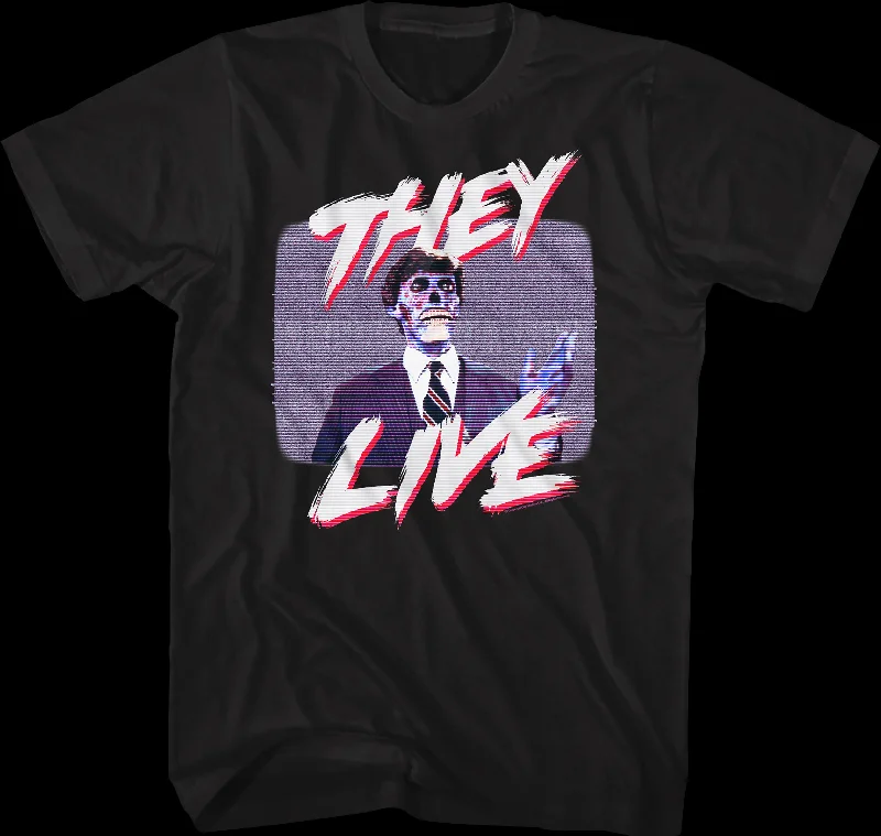 Television Static They Live T-Shirt