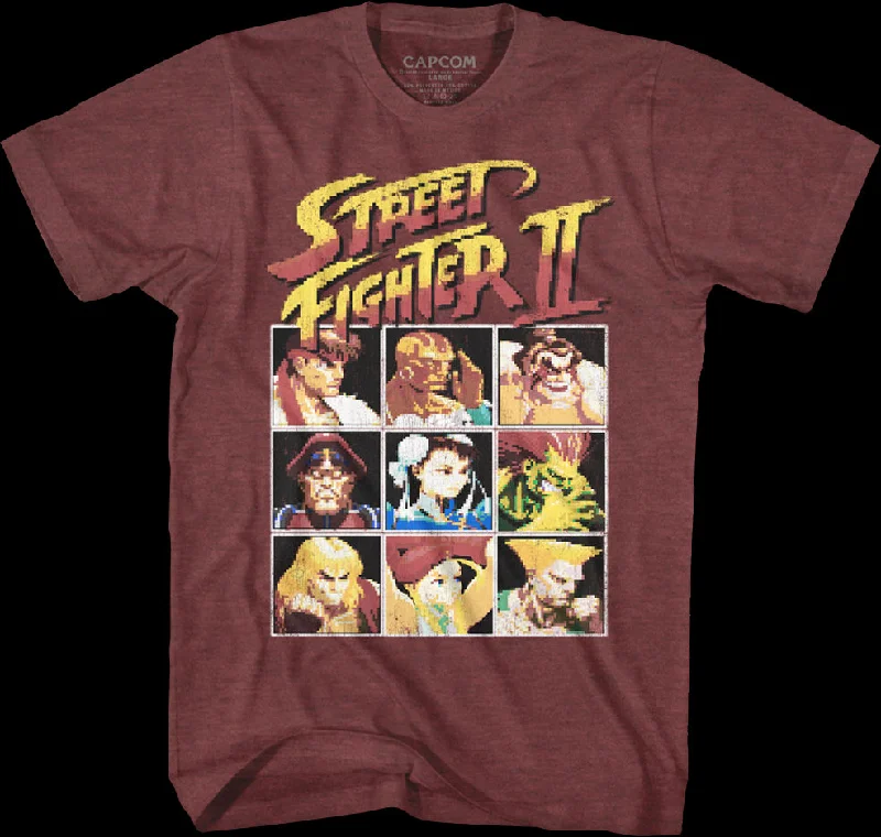 8-Bit Characters Street Fighter II T-Shirt