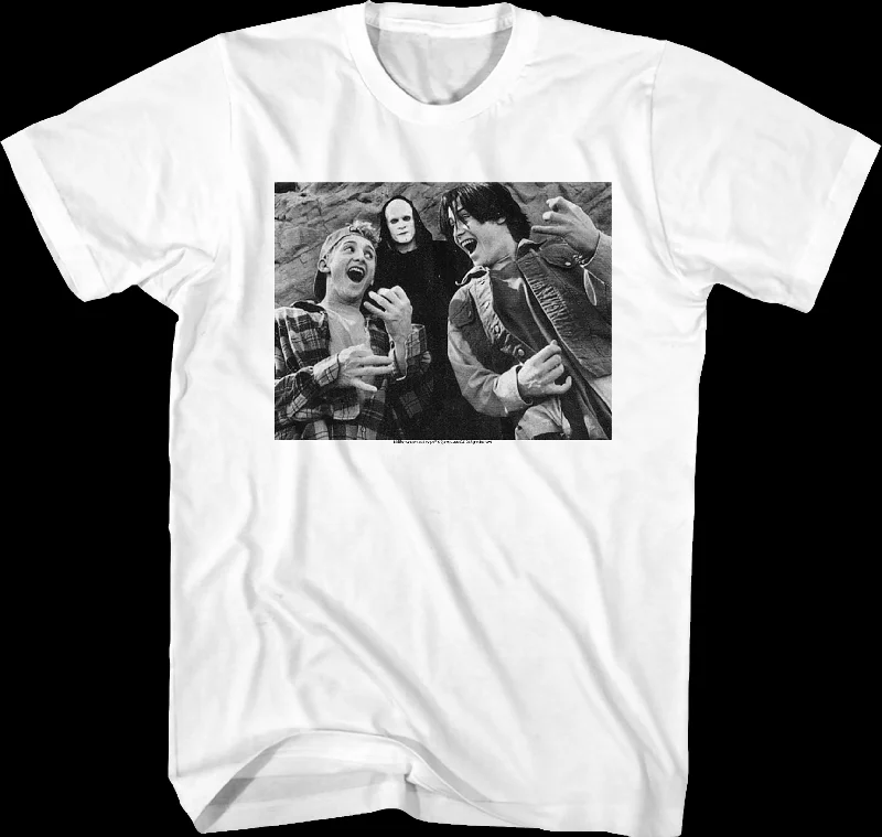 Black and White Air Guitars Bill and Ted T-Shirt