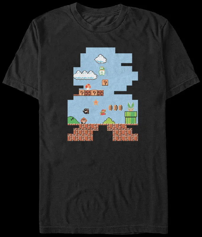 Shape of Super Mario T-Shirt