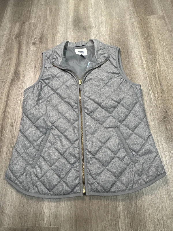 Vest Puffer & Quilted By Old Navy In Grey, Size: M