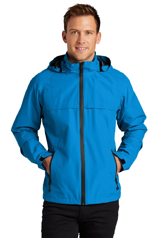 Port Authority Mens Torrent Waterproof Full Zip Hooded Jacket - Direct Blue