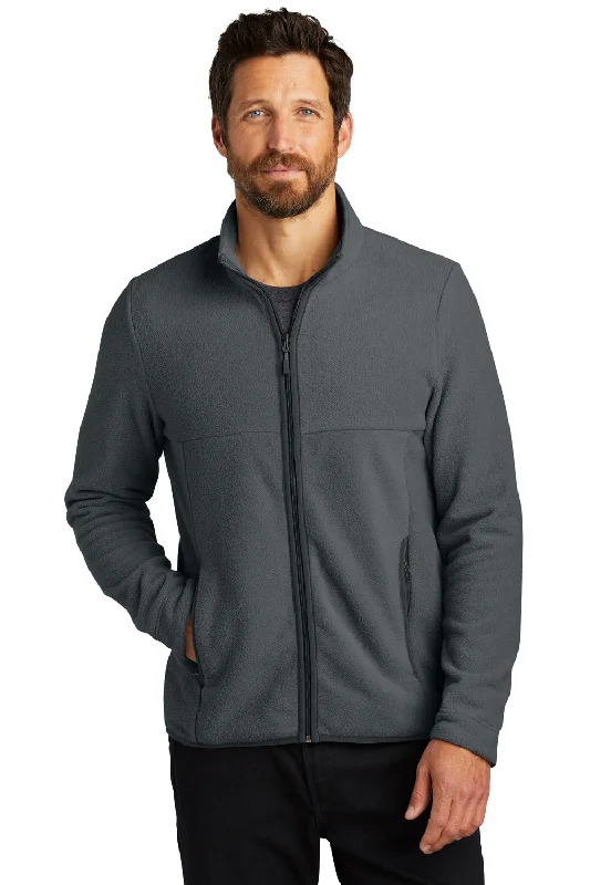 Port Authority Mens Connection Pill Resistant Fleece Full Zip Jacket - Charcoal Grey