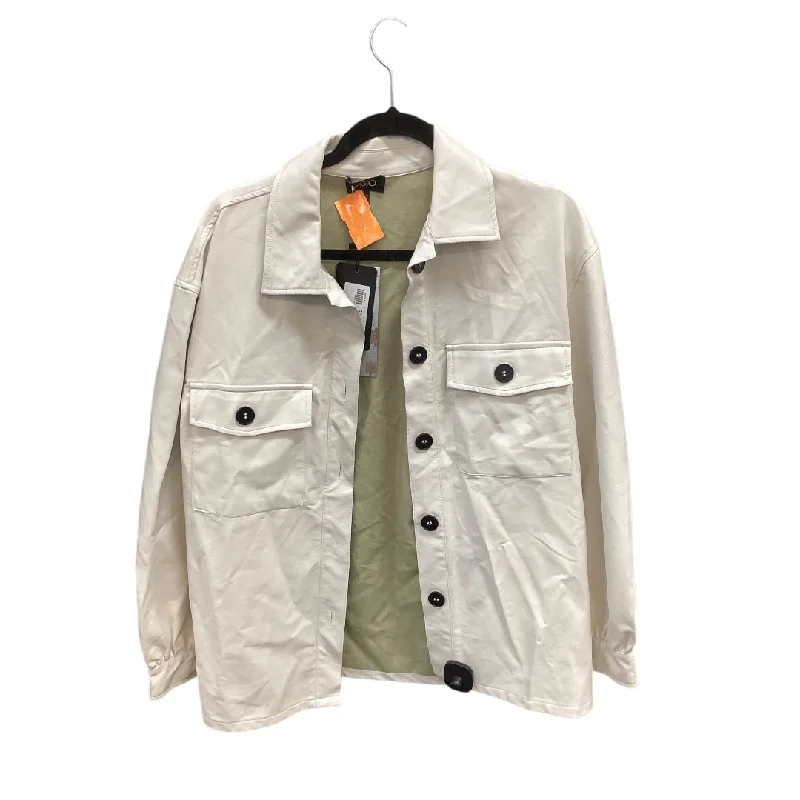 Jacket Moto By Gigio In White, Size: S