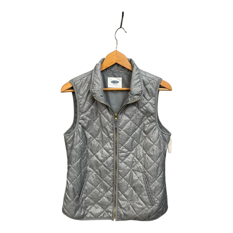 Vest Puffer & Quilted By Old Navy In Grey, Size: M