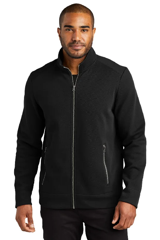 Port Authority Mens Network Fleece Full Zip Jacket - Deep Black