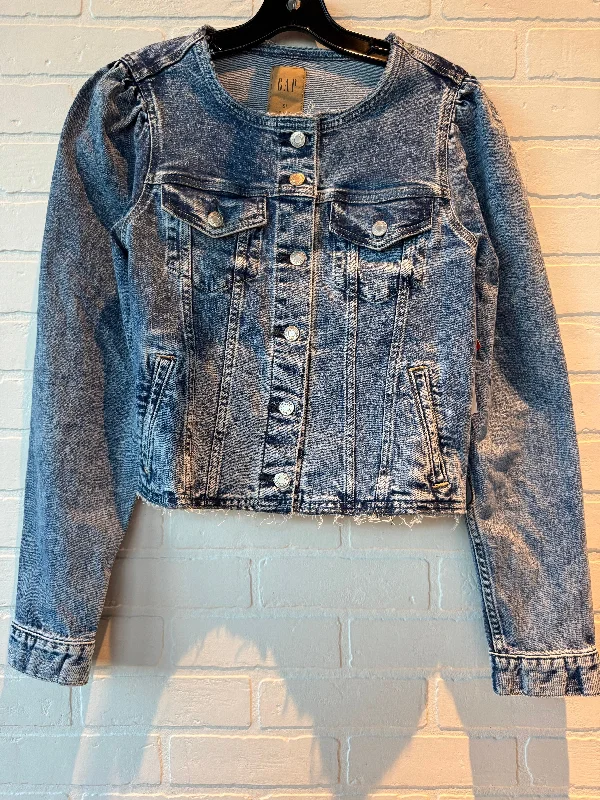 Jacket Denim By Gap In Blue Denim, Size: S