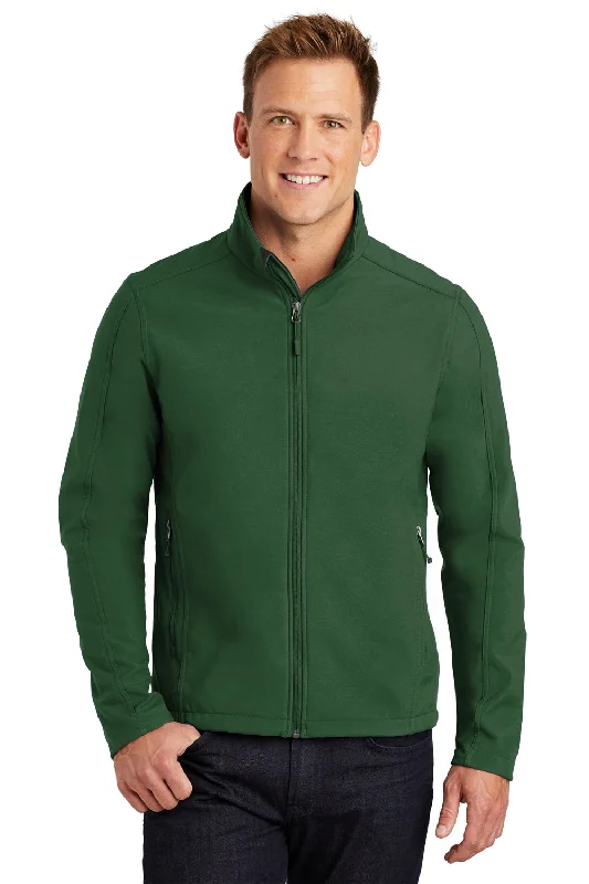 Port Authority Mens Core Wind & Water Resistant Full Zip Jacket - Forest Green