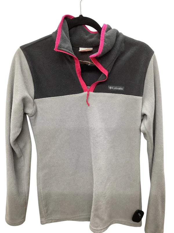 Jacket Fleece By Columbia In Grey, Size: S