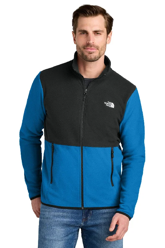 The North Face Mens Glacier Fleece Full Zip Jacket - Hero Blue/Black - New