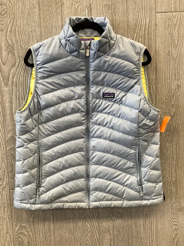 Vest Puffer & Quilted By Patagonia In Blue, Size: Xl