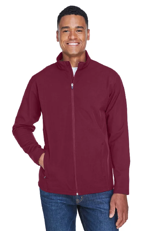 Team 365 Mens Leader Windproof & Waterproof Full Zip Jacket - Maroon