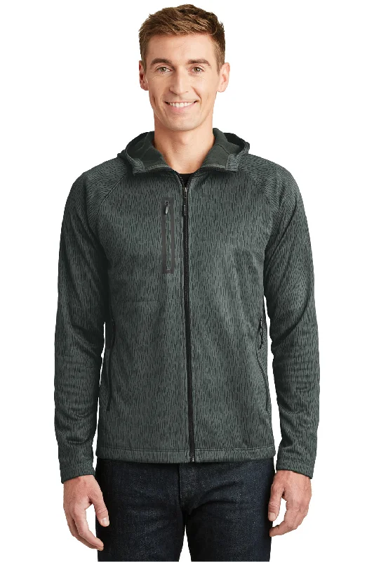 The North Face Mens Canyon Flats Full Zip Fleece Hooded Jacket - Asphalt Grey - Closeout