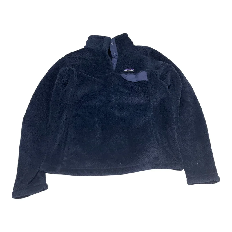 Jacket Fleece By Patagonia In Navy, Size: M