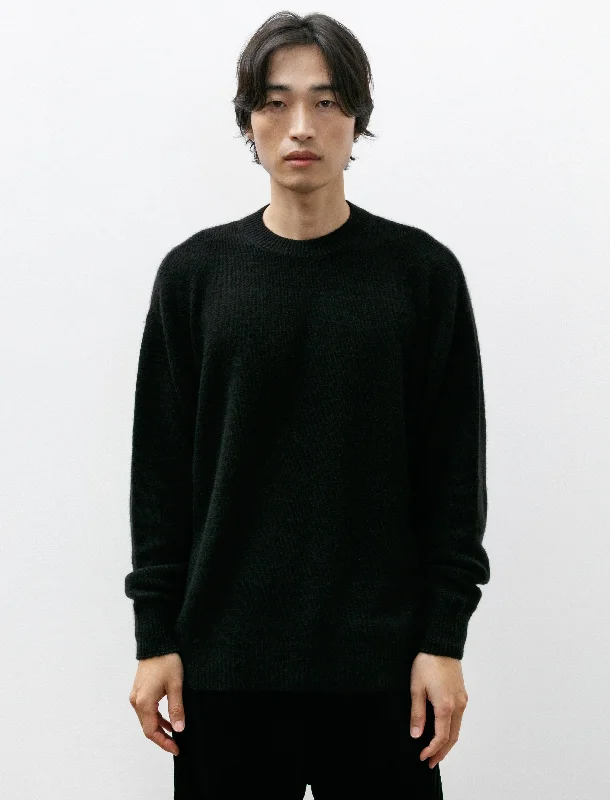 Garment Dyed Cashmere Crewneck Black