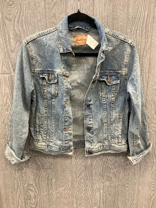 Jacket Denim By Levis In Blue Denim, Size: Xxl