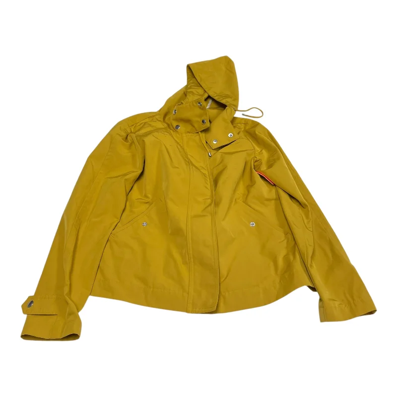 Jacket Windbreaker By Loft In Yellow, Size: Xs