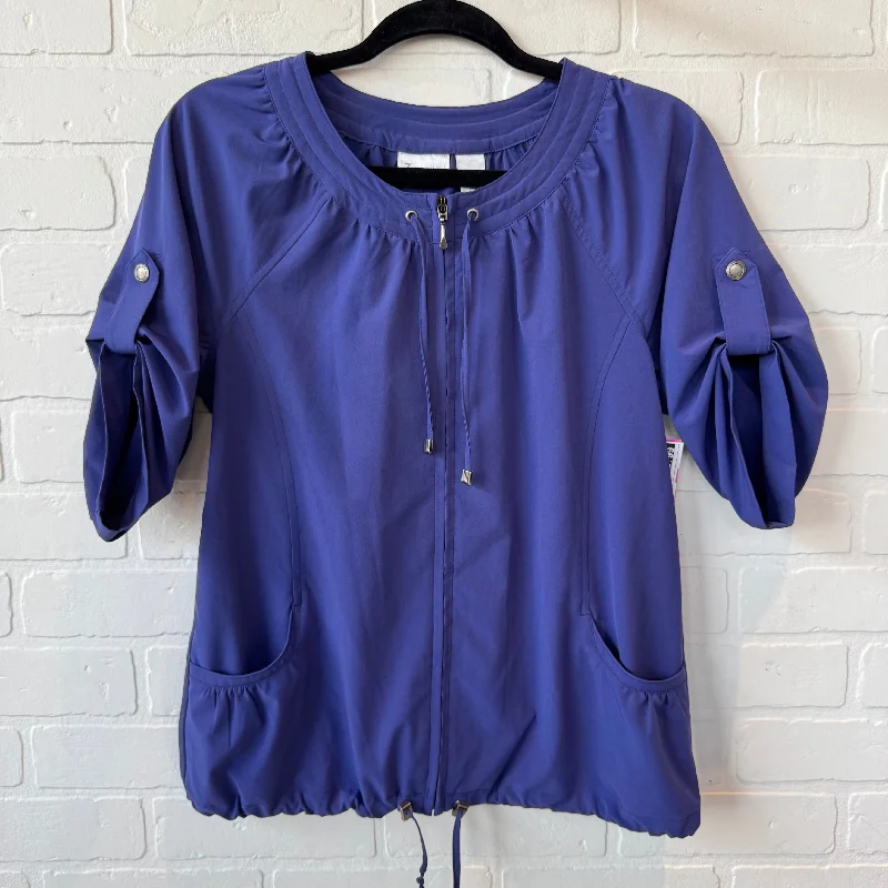 Jacket Other By Chicos In Purple, Size: Xs