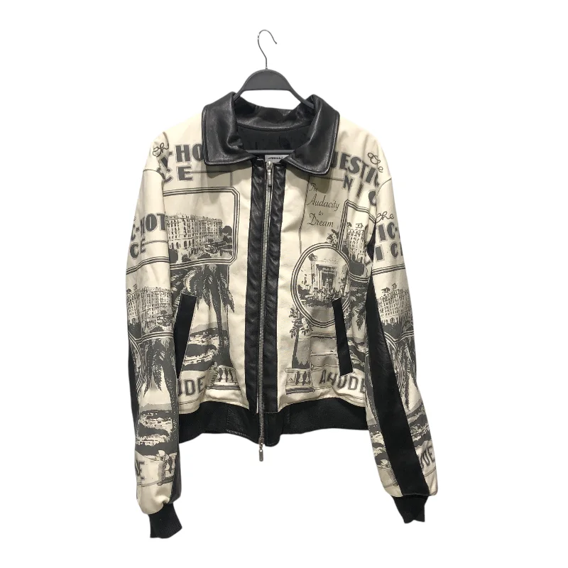 RHUDE/Jacket/L/Cotton/WHT/All Over Print/