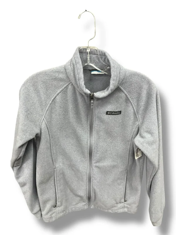 Jacket Fleece By Columbia In Grey, Size: L