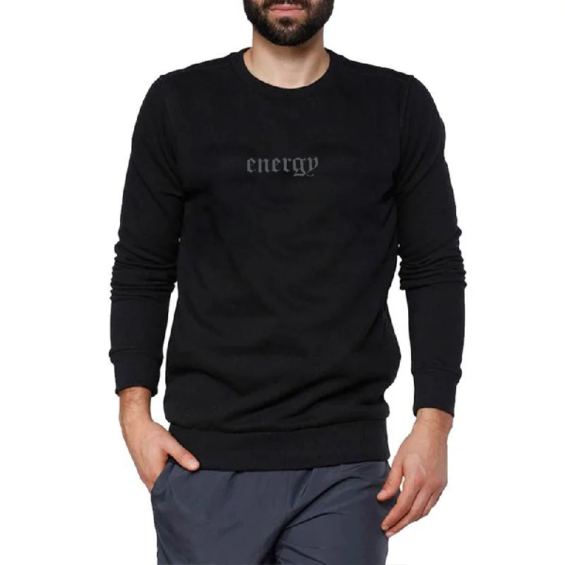 NA Front Energy Print  Black SweatShirt 5125