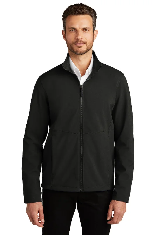 Port Authority Mens Collective Wind & Water Resistant Full Zip Jacket - Deep Black